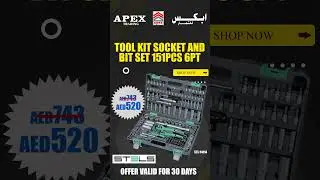 𝙎𝙏𝙀𝙇𝙎 𝗧𝗢𝗢𝗟 𝗞𝗜𝗧 𝗦𝗢𝗖𝗞𝗘𝗧 𝗔𝗡𝗗 𝗕𝗜𝗧 𝗦𝗘𝗧 𝟭𝟱𝟭 𝗣𝗖𝗦 𝟲𝗣𝗧