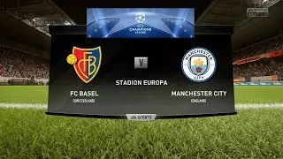 FC Basel 1893 vs Manchester City - UEFA Champions League - FIFA 18 PS4 Gameplay