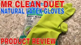✅  Mr Clean Duet Natural Latex Gloves Review 🔴