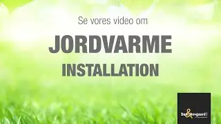 Jordvarme installation