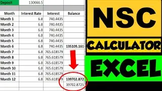 NSC Calculator| NSC Interest Calculation with NSC Interest Rate| National Saving Certificate
