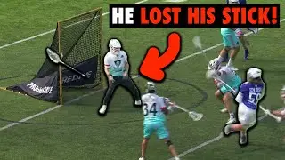 Lacrosse Goalie PLAYS WITH NO STICK, a breakdown