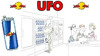 🛸&zwj; 'UFO' - 🥤⚡ Red Bull gives you wings.