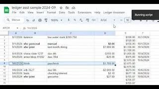 Ledger Assistant demo - move up/down