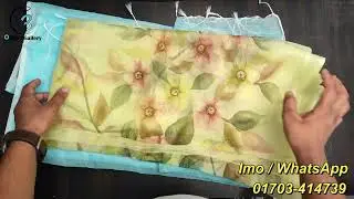 এক কালার মসলিন শাড়ি | muslin half silk saree @oshiyagallery2047 #saree #wholesale #wholesale