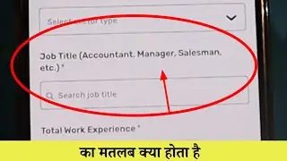 job title me kya likhe | job title kya hota hai | job title matlab kya hota hai 