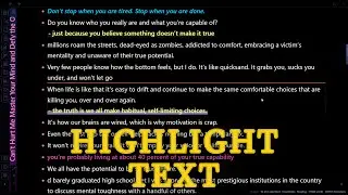 How to Highlight Text in Obsidian