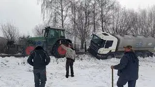Wyciąganie ciężarówki 20 luty, full pull tractor he he