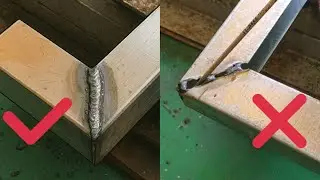 Welding technique for1mm galvanized light square pipe in position 1g.