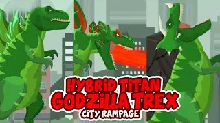 HYBRID TITAN GODZILLA TREX CITY RAMPAGE 混合泰坦哥斯拉霸龙 The KING OF DINOSAURS ハイブリッドタイタンレックス GODZILLASAUR