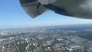 Landing in Ekaterinburg - Koltsovo ATR-72 SVX 08L \ Посадка в Екатеринбурге ATR-72 полоса 08L
