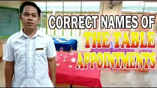 FBS2: IDENTIFYING TABLE APPOINTMENTS | Food & Beverage Services NCII