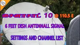 CHINASAT 10 @110.5 E 6 Feet C Dish Signal And Channel List 2.11.2021