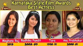 Karnataka State Film Award - Best Actress | Meghana Raj | Tara | Sruthi Hariharan | Radhika Pandit