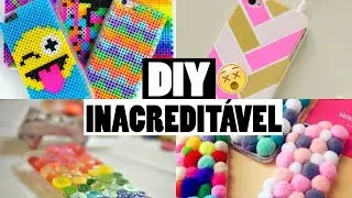 4 DIY CAPINHAS DE CELULAR PRA VOC&Ecirc; TESTAR RAPIDO E F&Aacute;CIL #4EM1