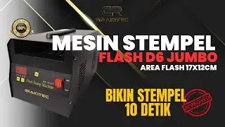 Bikin Stempel Cuma 10 Detik | Tutorial & Cara Penggunaan Mesin Stempel Flash D6 JUMBO