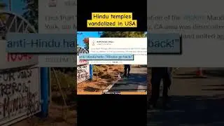 Hindu temples vandalized in USA : 1
