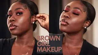 RED EYESHADOW TUTORIAL FOR DARK SKIN / BROWN GIRL   | JES ISCAH