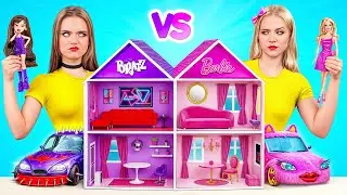 We Build Amazing Doll House | Barbie vs Bratz Challenge by Mega DO