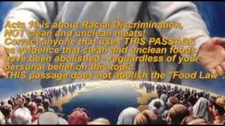 Does Acts 10 ABOLISH the Food Laws ?
