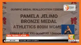 Jelimo was upgraded to bronze following disqualification on Mariya Savinova