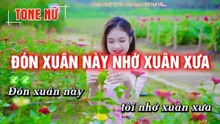 Đón Xuân Này Nhớ Xuân Xưa Karaoke Tone Nữ - Nhạc Tết HAY NHẤT - Hoàng Dũng Karaoke