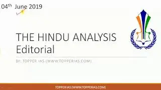 4 June 2019 The Hindu Editorial Analysis (India US , PLFS Data)