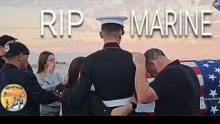 Emotional Moment || Fallen U.S Marine Welcomed Home to be Laid to Rest #marines #honor #tribute