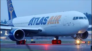 Atlas Air 767-300 Takeoff from Boeing Field