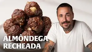 BOLINHO DE CARNE COM QUEIJO NA AIRFRYER!