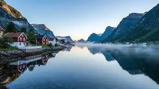 Peaceful Fjords 🌊 Calming Music & Nature Sounds for Deep Relaxation | WAVERA | EP08