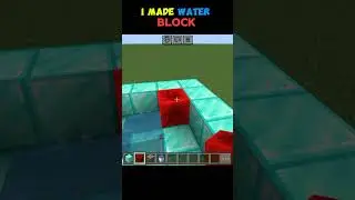 I MADE WATER BLOCK IN MINECRAFT🔥😈#minecraft #shorts #viral #gaming