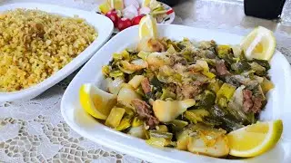 طريقة طبخ الكرات (البراصيا) باللحمة عالطريقة السورية مع البرغل بالشعيرية😋