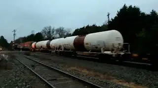 Winter break railfanning includes a heritage unit and a shave and a HAIRCUT TWO BITS 