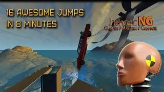 BeamNG - 16 Awesome Jumps In 8 Minutes