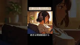 「静かな集中時間」 #music #beatstostudy #lofi #anime #manga #lofibeats #bgm