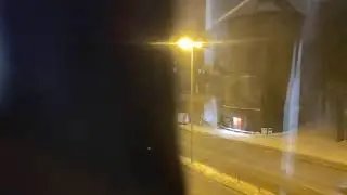 LIVE Real-Time Window View ❄️ Snowy Winter Night in Germany | No Loop &bull; Relaxing City Ambience