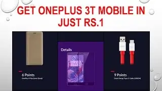 OnePlus 3T December Dash-Get Oneplus 3T Mobile In Just Rs.1