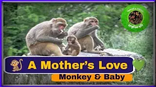 A Mother&rsquo;s Love in the Wild 🐒💚 | Monkey & Baby&rdquo;#Monkey #Wildlife #Nature #MotherLove #AnimalBond
