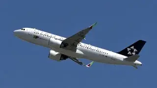 TAP Star Alliance A320NEO Take Off at Toulouse Airport