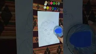 How to Make Easy krishna Drawing | Easy krishna Drawing | Radha Rani drawing | #shorts #drawing
