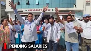 Reasi: NHM Employees Protest Over Pending Salaries