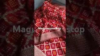 Pure khadi Georgette hand oven saree @maguvasonestop #maguvasonestop #khadigeorgette #viralvideo