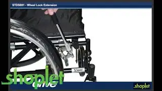Drive Devilbiss Healthcare Wheelchair Transport Chair Brake Handle Extensions