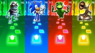 Crazy Frog VS Sonic VS Alien Dance VS Siren Head - Tiles Hop EDM Rush