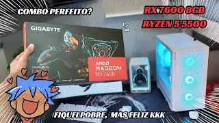 COMPREI UMA RX 7600 GAMING OC 8GB NO MÊS DE BLACK FRIDAY, SONHO REALIZADO! 💙- (review e unboxing)
