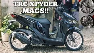 INSTALLING SILVER TRC XPYDER MAGS ON MY HONDA CLICK 125 V3 2025 LIMITED EDITION. 
