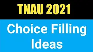 TNAU|2021|Choice|Filling|tricks|Vincent Maths|