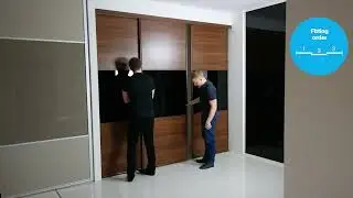 Как установить раздвижные двери шкафа-купе &mdash; монтаж направляющих и самих дверей.