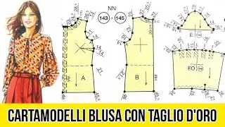Cartamodelli BLUSA con Taglio d'Oro